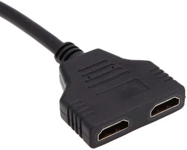Alt view image 7 of 7 - chenyang HDMI 1 to 2 Splitter Switch Extension Cable Adapter with Micro & Mini HDMI Connector