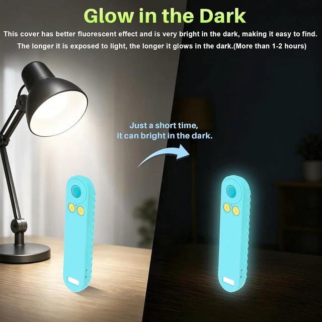 Alt view image 2 of 7 - Luminous Blue Silicone Case for Nex Playground Game System Remote