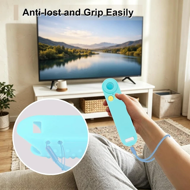 Alt view image 7 of 7 - Luminous Blue Silicone Case for Nex Playground Game System Remote