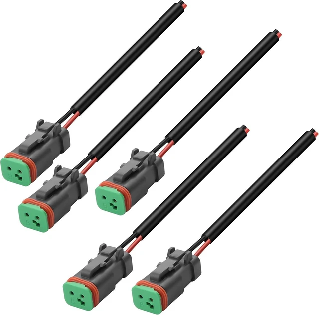 Main image of XMSJSIY 2 Pin DT Connectors Waterproof 2 Wire Connector -5 Kits (Female)