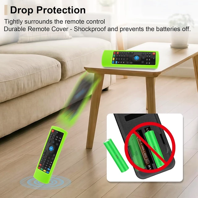 Alt view image 5 of 7 - Luminous Green Remote Case for MX3 Air Mouse Mini Keyboard Remote Control