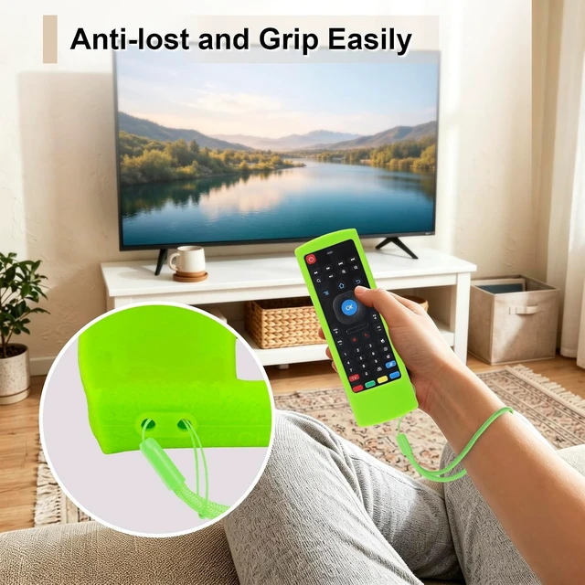 Alt view image 7 of 7 - Luminous Green Remote Case for MX3 Air Mouse Mini Keyboard Remote Control