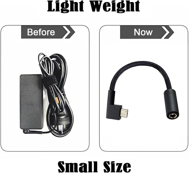 Alt view image 5 of 7 - cablecc DC Jack 5.5 * 2.5mm Input to 3Pin Power Plug Cable Compatible for Laptop Blade Pro 17 and Razer Blade 15 Model GTX1060/GTX1070/RTX2070/RTX2080Support 230W/160W Charge Adapter