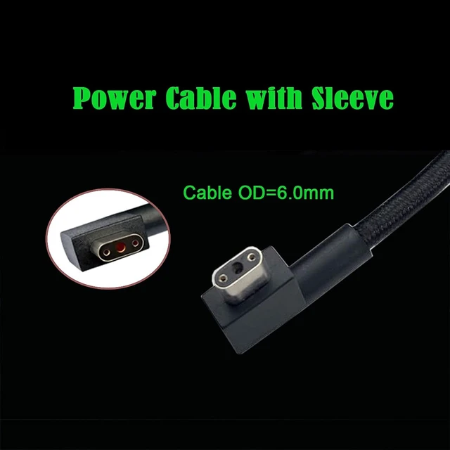 Alt view image 7 of 7 - cablecc DC Jack 5.5 * 2.5mm Input to 3Pin Power Plug Cable Compatible for Laptop Blade Pro 17 and Razer Blade 15 Model GTX1060/GTX1070/RTX2070/RTX2080Support 230W/160W Charge Adapter