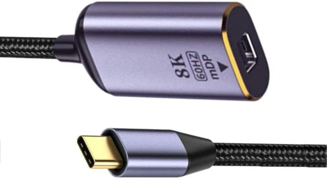 Main image of cablecc USB4 Type-C USB-C Source to Displayport DP Female Cable Display 8K 60HZ UHD 4K Monitor Displays
