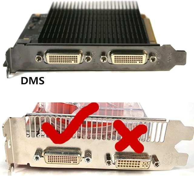 Alt view image 2 of 7 - Cablecc DMS-59 Male to Dual DVI 24 + 5 Female Splitter Extension Cable for Graphics Cards and Monitors