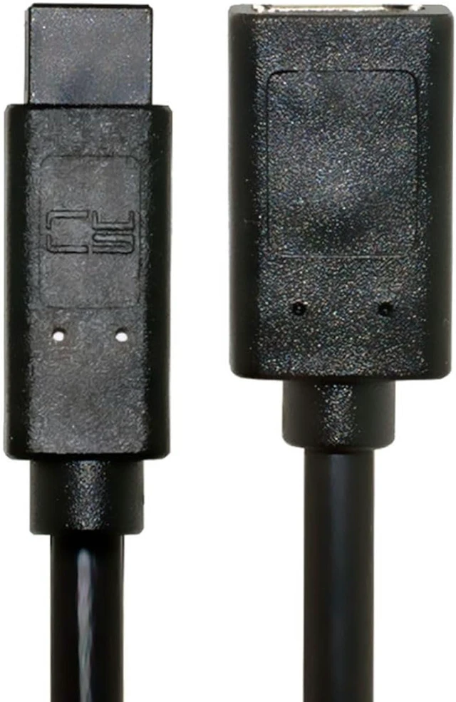 Alt view image 7 of 7 - JSER IEEE 1394 6Pin Female to 1394b 9Pin Male Firewire 400 to 800 Cable 20cm Firewire 800 400 Cable 6 Feet 9 Pin to 6 Pin