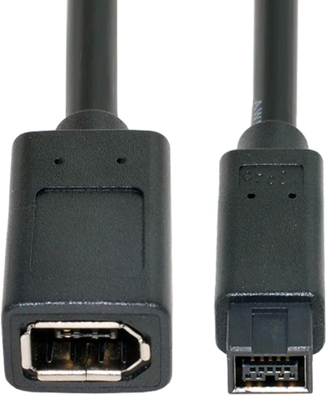 Alt view image 5 of 7 - JSER IEEE 1394 6Pin Female to 1394b 9Pin Male Firewire 400 to 800 Cable 20cm Firewire 800 400 Cable 6 Feet 9 Pin to 6 Pin