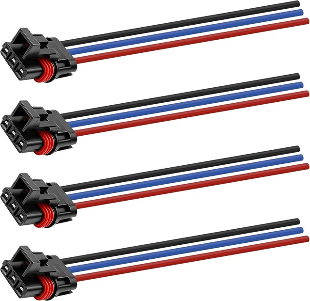 Main image of XMSJSIY Pulse Bus Bar Power Pigtail Connector 16AWG 3 Pin Female Harness