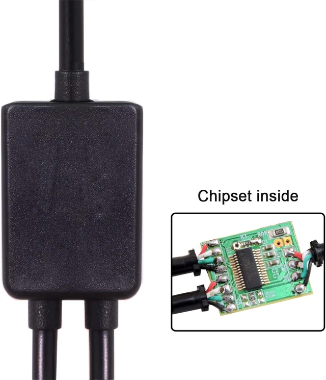 Alt view image 4 of 7 - Chenyang Micro USB OTG Cable,Micro USB 1 Male to 2 Female Dual Ports Hub Cable for Laptop PC & Mouse & Flash Disk
