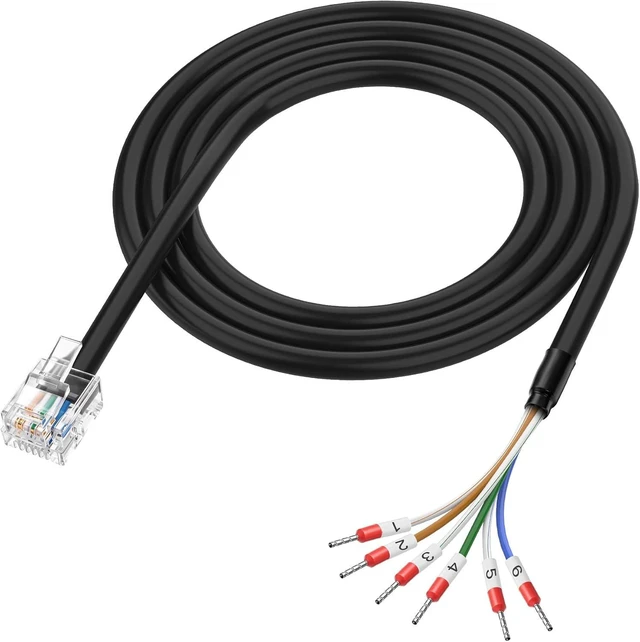 Main image of XMSJSIY RJ11 to 6 Pin Bare Wire End Telephone Cable