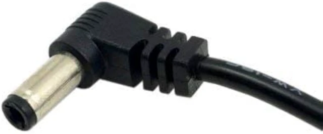 Alt view image 3 of 5 - cablecc DC Power 5.5 x 2.1mm / 2.5mm Male to 5.5 2.1/2.5mm Male Plug Cable Right Angled 90 Degree 60cm 24AWG