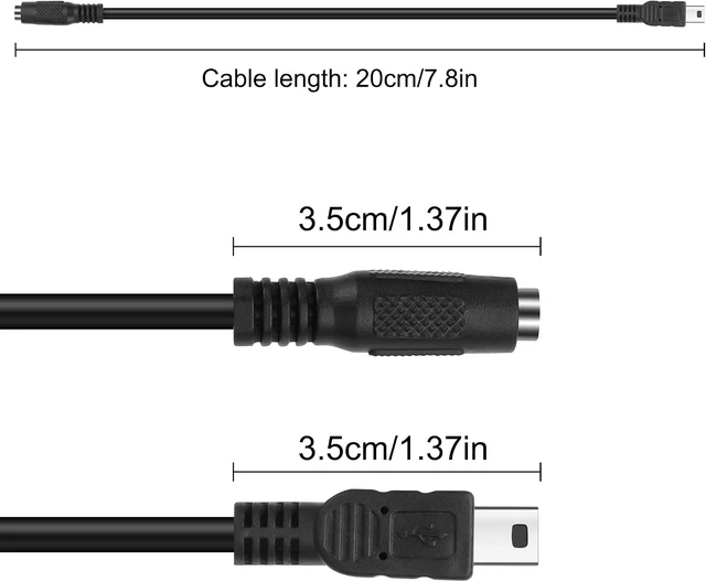 Alt view image 2 of 7 - XMSJSIY DC 5.5 * 2.1mm to Mini USB Power Adapter Connector Charging Cable