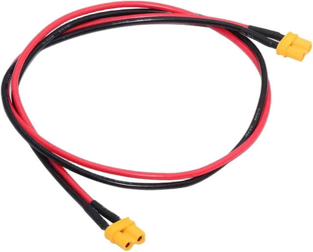 Main image of cablecc 18AWG XT30 Female to Female Extension Cable Connector for RC Battery Portable Power Station Solar Panel 50cm