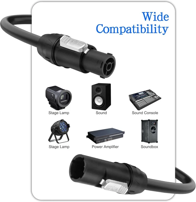 Alt view image 6 of 7 - XMSJSIY PowerCON True1 Cable AC Power Extension Cord -1M/3.2FT