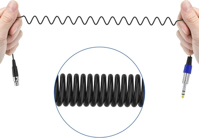 Alt view image 3 of 7 - XMSJSIY 6.35mm TRS to Mini XLR TA4F Connector Cable -0.5M/1.6FT