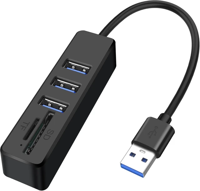 Main image of XMSJSIY USB Hub Splitter 5 in 1 USB A Multiport Adapter with 3 USB Type-A