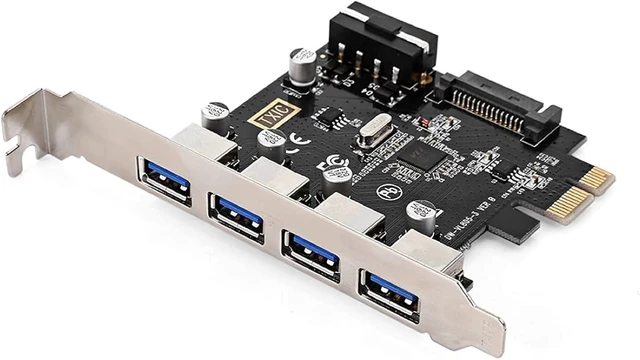 Main image of ChenYang 4 Port PCI-E 1X to 4 USB 3.0 HUB PCI Express Expansion Card Adapter with 120mm PCI-E Slot Bracket