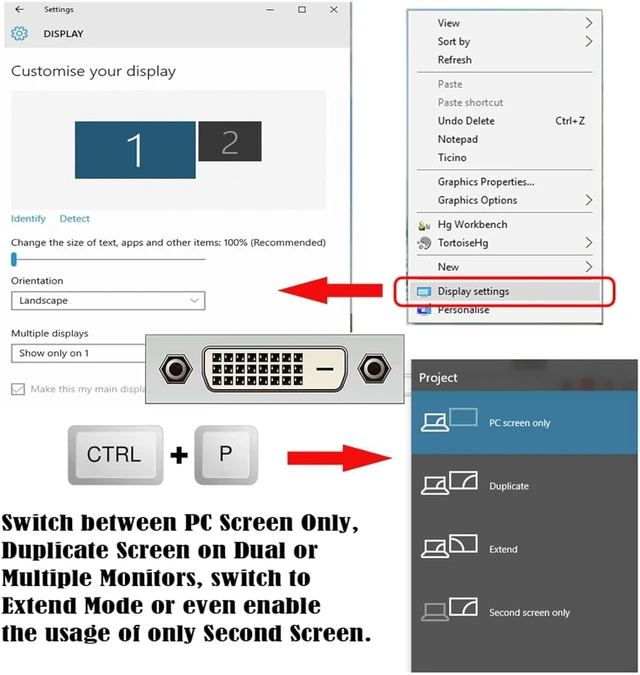 Alt view image 5 of 7 - cablecc DVI to DVI 24+1 Full pinout Male to Female Extension Cable DVI-D Dual Link Digital Video for Monitor Graphics Card 50cm
