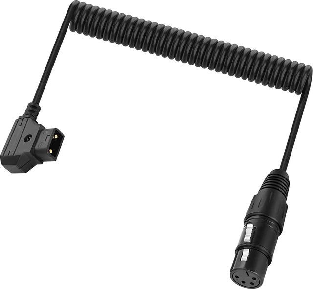 Main image of XMSJSIY D-Tap to XLR Power Coiled Cable D-Tap Male to 4-Pin XLR Female