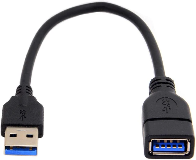 Alt view image 6 of 7 - chenyang 8.66 Inch USB 3.0 Extension Short Cable,USB 3.0 Male to Female Extension Data Cable for Laptop, Keyboard, Mouse, Flash Drive, Printer