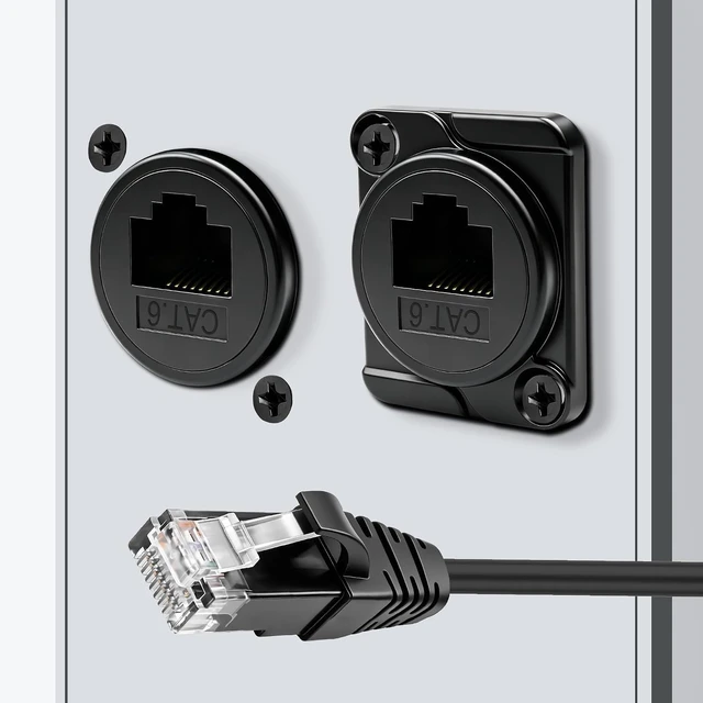 Alt view image 4 of 7 - XMSJSIY RJ45 CAT6 Ethernet Extension Cable Network Adapter