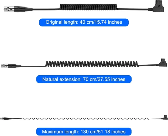 Alt view image 2 of 7 - XMSJSIY D-Tap to Mini XLR 4Pin Power Cable