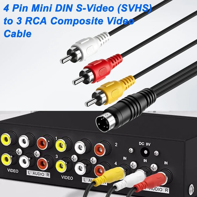 Alt view image 3 of 7 - XMSJSIY S-Video to AV RCA Extension Cable -2PCS
