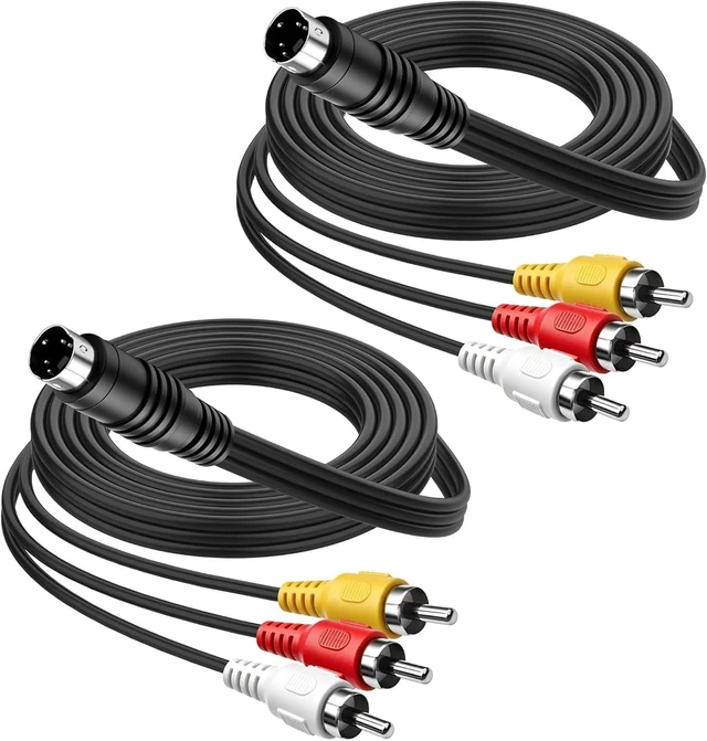 Main image of XMSJSIY S-Video to AV RCA Extension Cable -2PCS