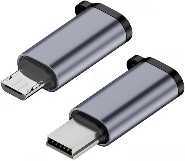 Main image of chenyang 2 Pack USB 2.0 Micro USB/Mini USB Male to USB C Female 480Mbps Data Transfer 12W 5V 2.4A Charging Converter Adapter