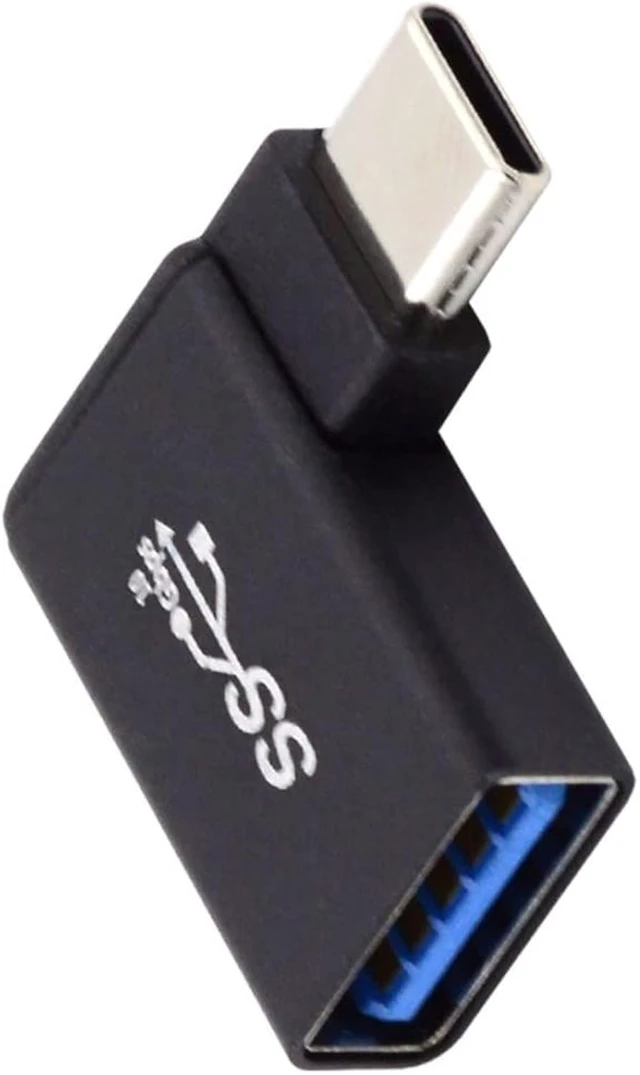 Alt view image 6 of 7 - chenyang USB C to USB 3.0 Adapter USB C Male to USB 3.0 Female 90 Degree Right Angled OTG Converter Adapter for Laptop Cell Phone