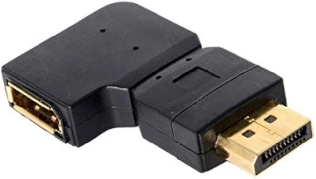 Alt view image 2 of 4 - chenyang 4K DP DisplayPort Male 90 Degree Left Angled to Female Extension Adapter Converter Black