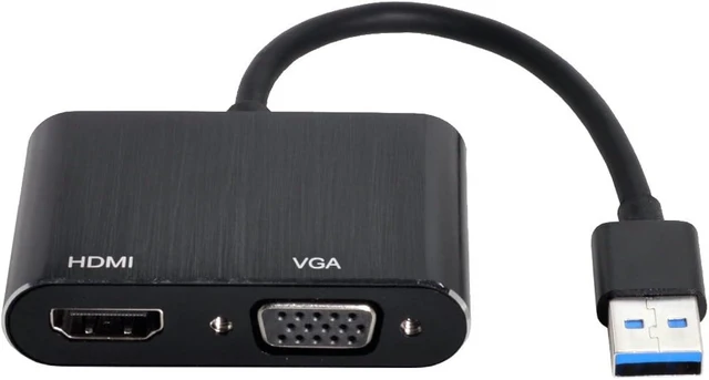 Main image of Cablecc USB 3.0 2.0 to HDMI VGA HDTV Adapter Cable External Graphics Card for Windows Laptop