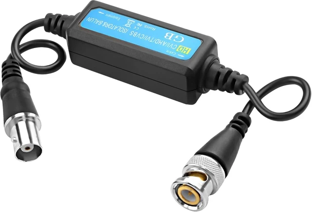 Main image of XMSJSIY BNC Video Filter HD-TVI CVI AHD CVBS Coaxial Ground Loop Isolator