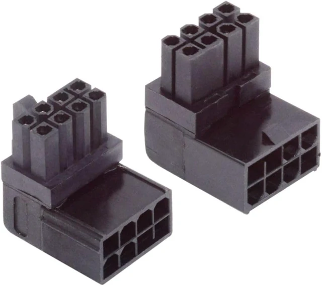 Alt view image 7 of 7 - chenyang 2 Pack ATX 8Pin 90 Degree Angled GPU Graphics Card Power Connector Adapter