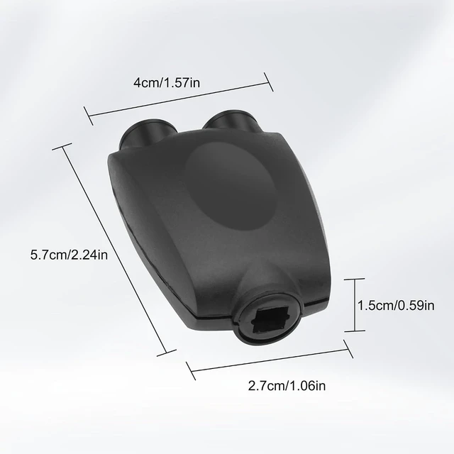 Alt view image 2 of 7 - XMSJSIY Digital Optical Audio Splitter 1 in 2 Out 1 Female to 2 Female
