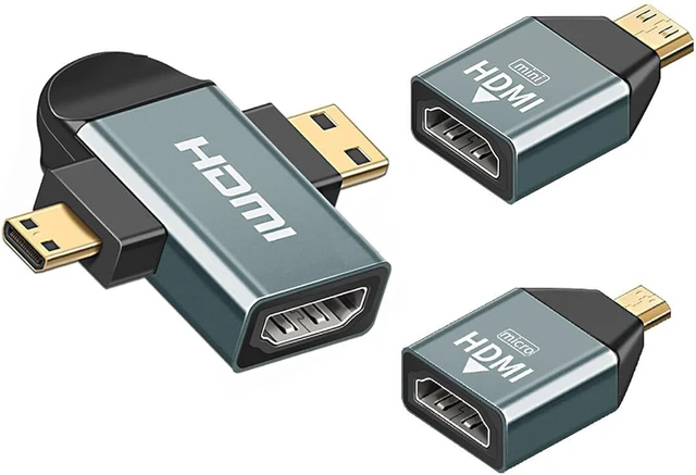 Alt view image 3 of 7 - cablecc HDMI Female to HDMI 1.4 Female Extension Extender Coupler Adapter with Panel Mount Holes