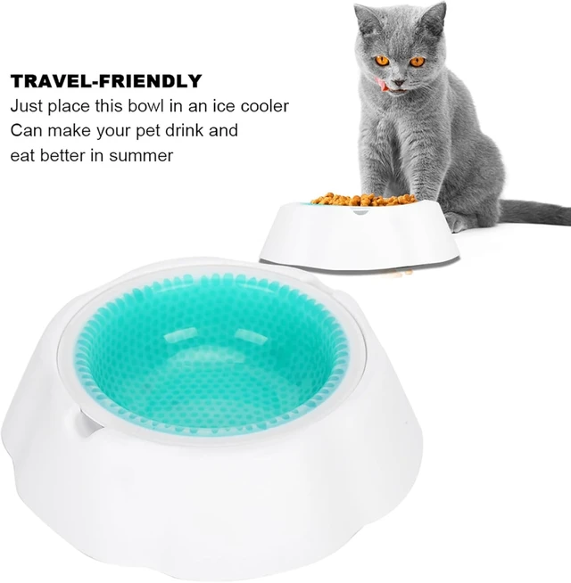Alt view image 3 of 7 - LICAEVEY Cooling Pet Bowl Water Feeding Dish for Dogs Cats