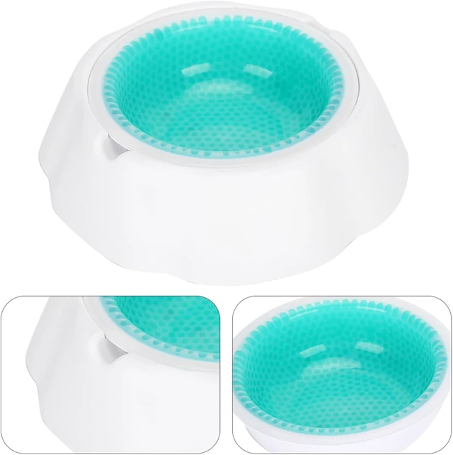 Alt view image 6 of 7 - LICAEVEY Cooling Pet Bowl Water Feeding Dish for Dogs Cats