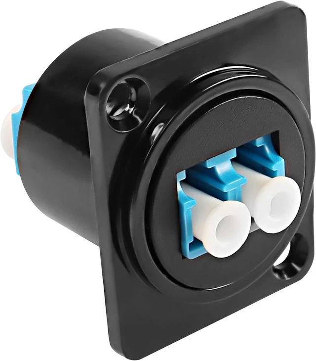 Main image of XMSJSIY LC to LC Fiber Optic Panel Mount Adapter Connector D-Type LC