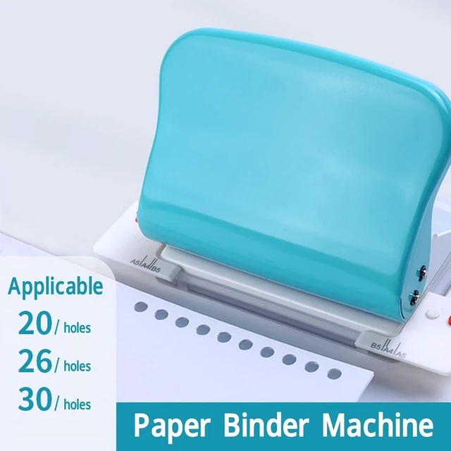 Alt view image 4 of 7 - Binding Machine, Metal 10 Hole Punch Spiral Binding Machine, Easy to Use, for Making 26 Holes on B5 Paper, 30 Holes on A4, 20 Holes on A5 Book, Paper for Books, Notebooks