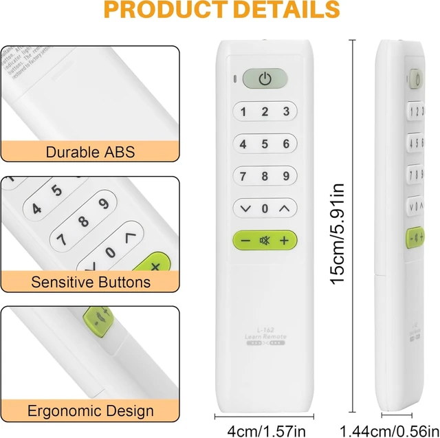 Alt view image 6 of 7 - Universal Learning Remote Control Smart Controller for TV/STB/DVD//HiFi/VCR