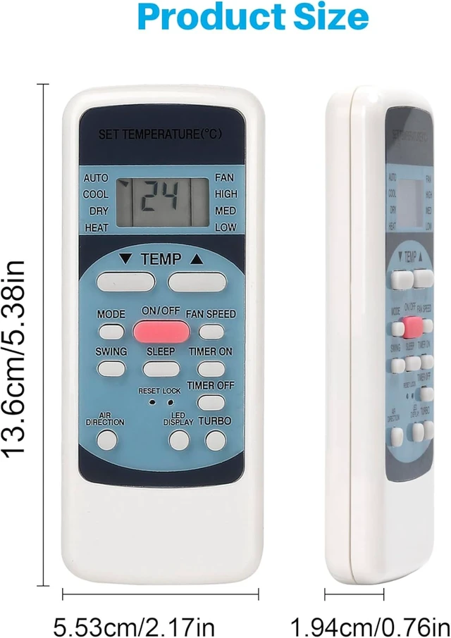 Alt view image 6 of 7 - Universal Remote Control for Midea Toshiba R51M/E Series Air Conditioning