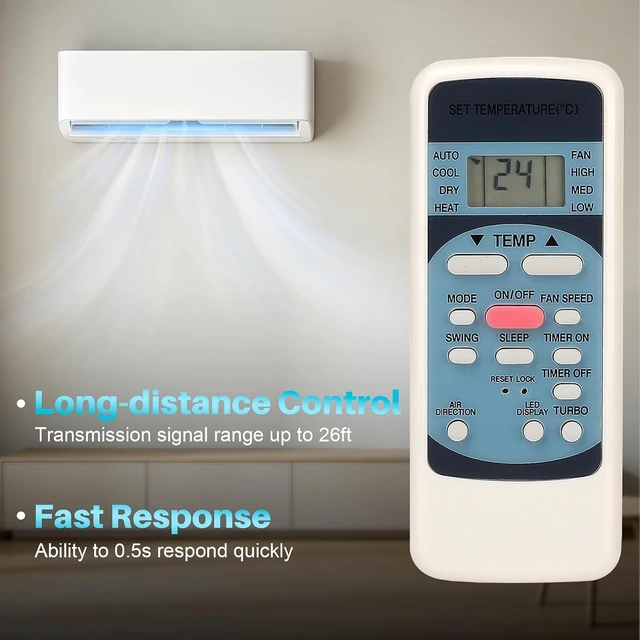 Alt view image 4 of 7 - Universal Remote Control for Midea Toshiba R51M/E Series Air Conditioning