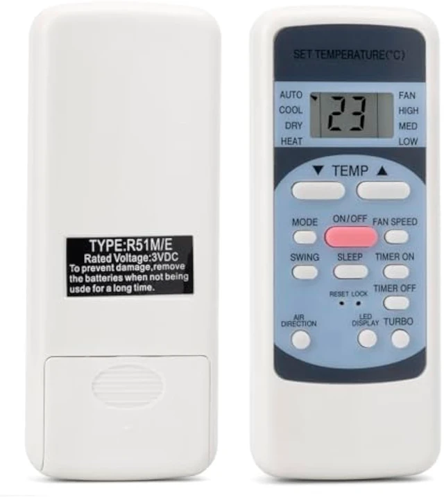 Alt view image 7 of 7 - Universal Remote Control for Midea Toshiba R51M/E Series Air Conditioning