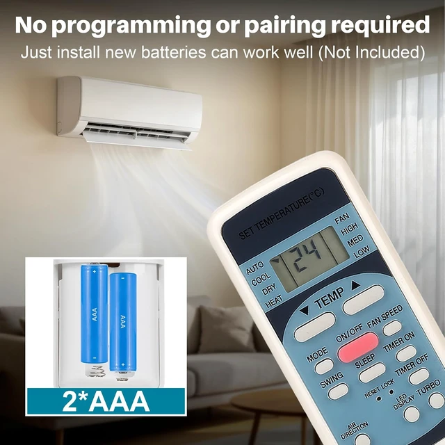Alt view image 3 of 7 - Universal Remote Control for Midea Toshiba R51M/E Series Air Conditioning