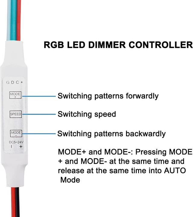 Alt view image 4 of 7 - XMSJSIY RGB Led Dimmer Controller LED Strip Light Brightness Controller