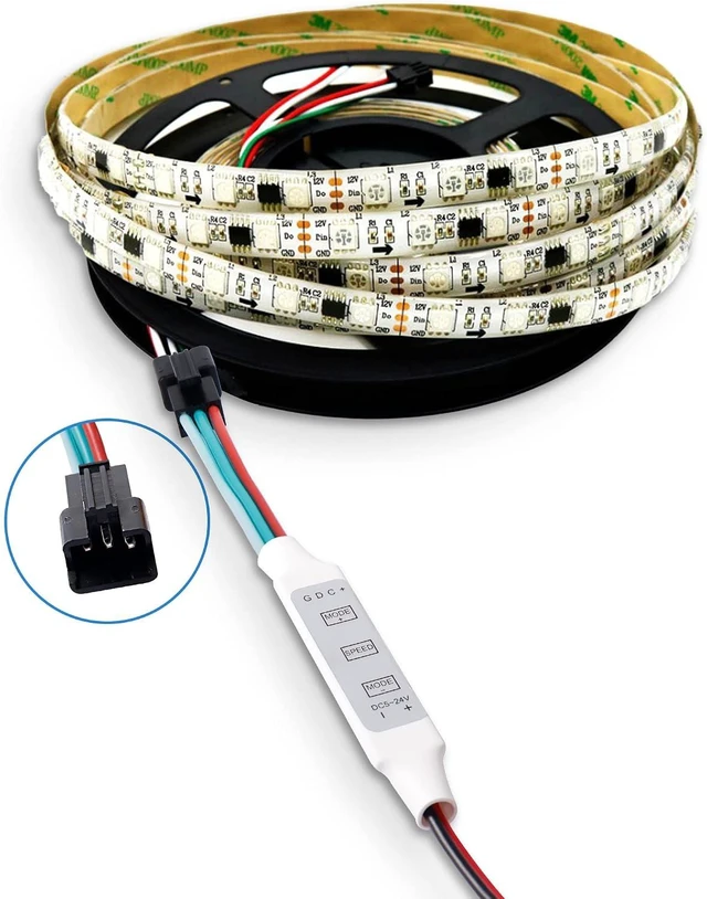 Alt view image 5 of 7 - XMSJSIY RGB Led Dimmer Controller LED Strip Light Brightness Controller