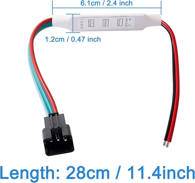 Alt view image 2 of 7 - XMSJSIY RGB Led Dimmer Controller LED Strip Light Brightness Controller