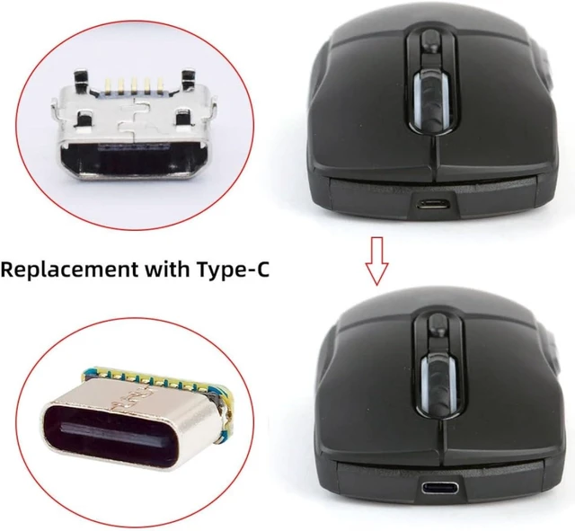 Alt view image 2 of 7 - chenyang 5 Pack USB C DIY Connector,Micro USB 5Pin to USB C Female Socket Port Repair Replacement Solder Adapter Standard Pinout